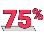 75%
